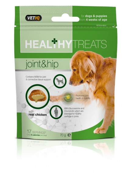 Vetiq Przysmaki dla psów i szczeniąt Zdrowe stawy i biodra Healthy Treats Joint & Hip for Dogs & Puppies 70g 